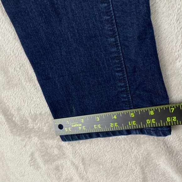 Ann Taylor Loft Woman's Jeans Size 25 Curvy Kick Crop Dark Wash Straight Leg - Picture 6 of 9